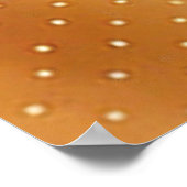 ミッドセンチュリーテラコッタブラウンとベージュ ポスター (角)