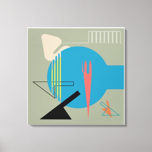 ミッドセンチュリーデザインジェイコブセンオマージュプリント キャンバスプリント (正面)