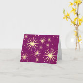 ミッドセンチュリーデザインノートカード カード (黄色い花)