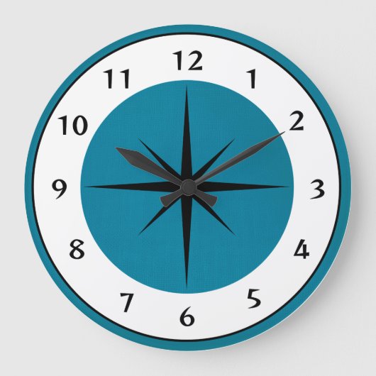 ミッドセンチュリーデザイン時計 ラージ壁時計 (正面)