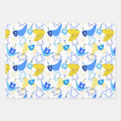 ミッドセンチュリードリデルスホワイト ラッピングペーパーシート (正面2)