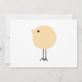 ミッドセンチュリーニモダンックベビーシャワー招待状 招待状 (裏面)