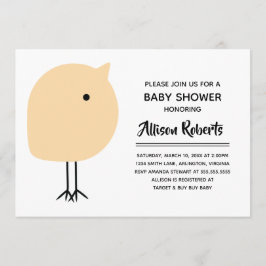 ミッドセンチュリーニモダンックベビーシャワー招待状 招待状