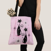 ミッドセンチュリーニャーオンピクールンク トートバッグ (クローズアップ)