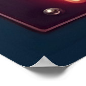 ミッドセンチュリーネオンマルティニ徴候 ポスター (角)