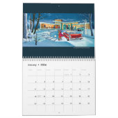 ミッドセンチュリーハモダンウス カレンダー (1月 2026)