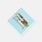 ミッドセンチュリーハモダンウス スタンダードカクテルナプキン (角)