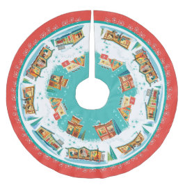 ミッドセンチュリーハモダンウス ブラッシュドポリエステルツリースカート