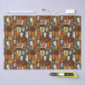 ミッドセンチュリーハロウィーンスタイル 薄葉紙 (クラフト)