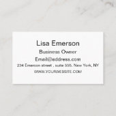 ミッドセンチュリーハーフサークルイエローオレンジカスタム色 名刺 (裏面)