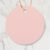 ミッドセンチュリーバナナリーフベビーシャワーメッセージカード フェイバータグ (裏面)