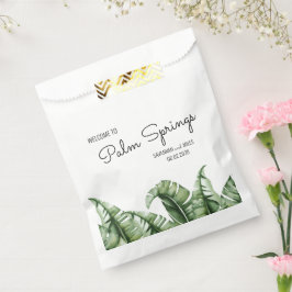 ミッドセンチュリーバナナリーフ結婚のウェルカムフェイバーバッグ フェイバーバッグ