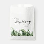 ミッドセンチュリーバナナリーフ結婚のウェルカムフェイバーバッグ フェイバーバッグ (正面)