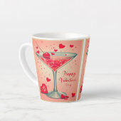 ミッドセンチュリーバレンタインマルティーニカクテル カフェラテマグ (左アングル)