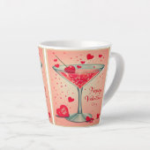 ミッドセンチュリーバレンタインマルティーニカクテル カフェラテマグ (右アングル)