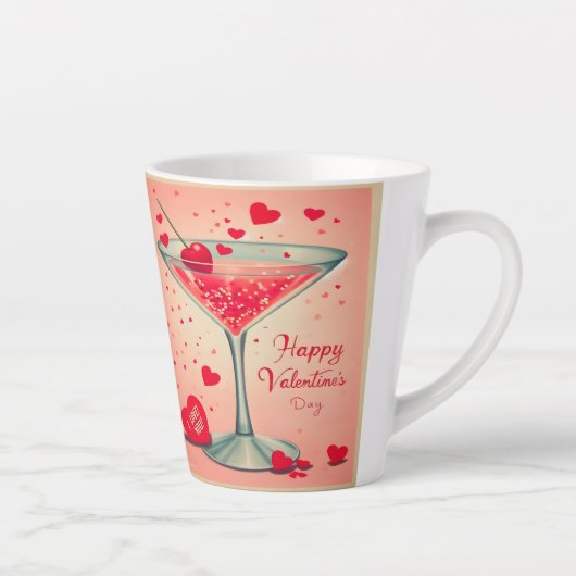 ミッドセンチュリーバレンタインマルティーニカクテル カフェラテマグ (右)