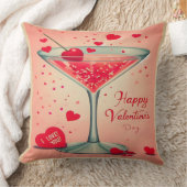 ミッドセンチュリーバレンタインマルティーニカクテル クッション (ブランケット)