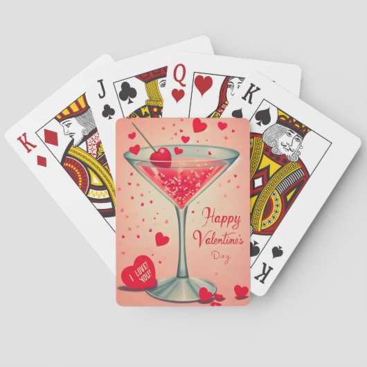 ミッドセンチュリーバレンタインマルティーニカクテル トランプ (裏面)