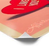 ミッドセンチュリーバレンタインマルティーニカクテル ポスター (コーナー)