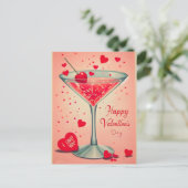 ミッドセンチュリーバレンタインマルティーニカクテル ポストカード (スタンド正面)