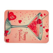 ミッドセンチュリーバレンタインマルティーニカクテル マグネット (横)