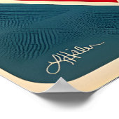 ミッドセンチュリーバレンタイン踊りカップル ポスター (角)