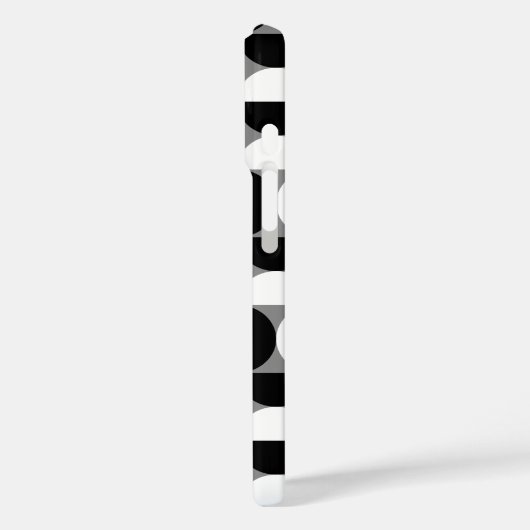 ミッドセンチュリーパターンボウル白黒 Case-Mate iPhoneケース (裏面 / 左)