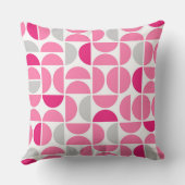 ミッドセンチュリーピンクのタイル クッション (裏面)