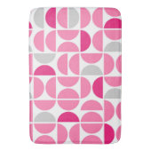 ミッドセンチュリーピンクのタイル バスマット (正面縦)