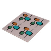 ミッドセンチュリーピンクの興味深いヴィンテージデザイン タイル (側面)