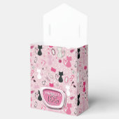 ミッドセンチュリーピンクハートキャッツ誕生日 フェイバーボックス (オープン)