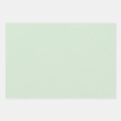 ミッドセンチュリーピンク&グリーン幾何学クリスマス ラッピングペーパーシート (正面2)