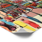 ミッドセンチュリーピークトリーセントアトランタジョージア ポスター (角)