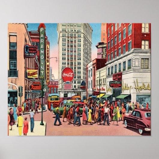 ミッドセンチュリーピークトリーセントアトランタジョージア ポスター (正面)