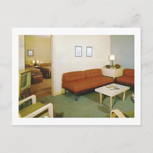 ミッドセンチュリーファニチャールームインテリアレトロ ポストカード (正面)