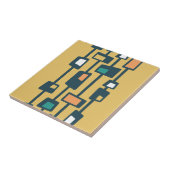 ミッドセンチュリーファンキーブロック黄 タイル (側面)