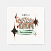 ミッドセンチュリーフィティーズパーティー紙ナプキンス スタンダードカクテルナプキン (正面)