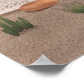 ミッドセンチュリーフラミンゴモダンハウス ポスター (角)