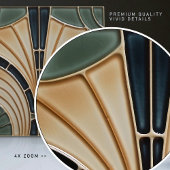 ミッドセンチュリーフラワーシンメトリアールデコベルエポック タイル