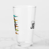 ミッドセンチュリーブラックキャットデザイン タンブラーグラス (左)