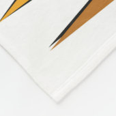 ミッドセンチュリーブラックキャットデザイン フリースブランケット (角)