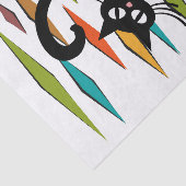 ミッドセンチュリーブラックキャットデザイン 薄葉紙 (詳細)