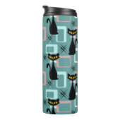 ミッドセンチュリーブラックキャットパターン タンブラー (回転右)