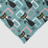 ミッドセンチュリーブラックキャットパターン 薄葉紙 (詳細)