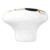 ミッドセンチュリーブラックキャット セラミックノブ (側面)