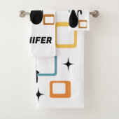 ミッドセンチュリーブラックキャット バスタオルセット (インサイチュ)