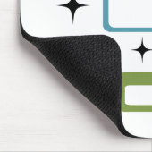 ミッドセンチュリーブラックキャット マウスパッド (コーナー)