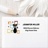 ミッドセンチュリーブラックキャット ラベル (インサイチュ)