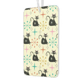 ミッドセンチュリーブラックスターバスト猫 カーエアーフレッシュナー (左)