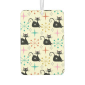 ミッドセンチュリーブラックスターバスト猫 カーエアーフレッシュナー (裏面)